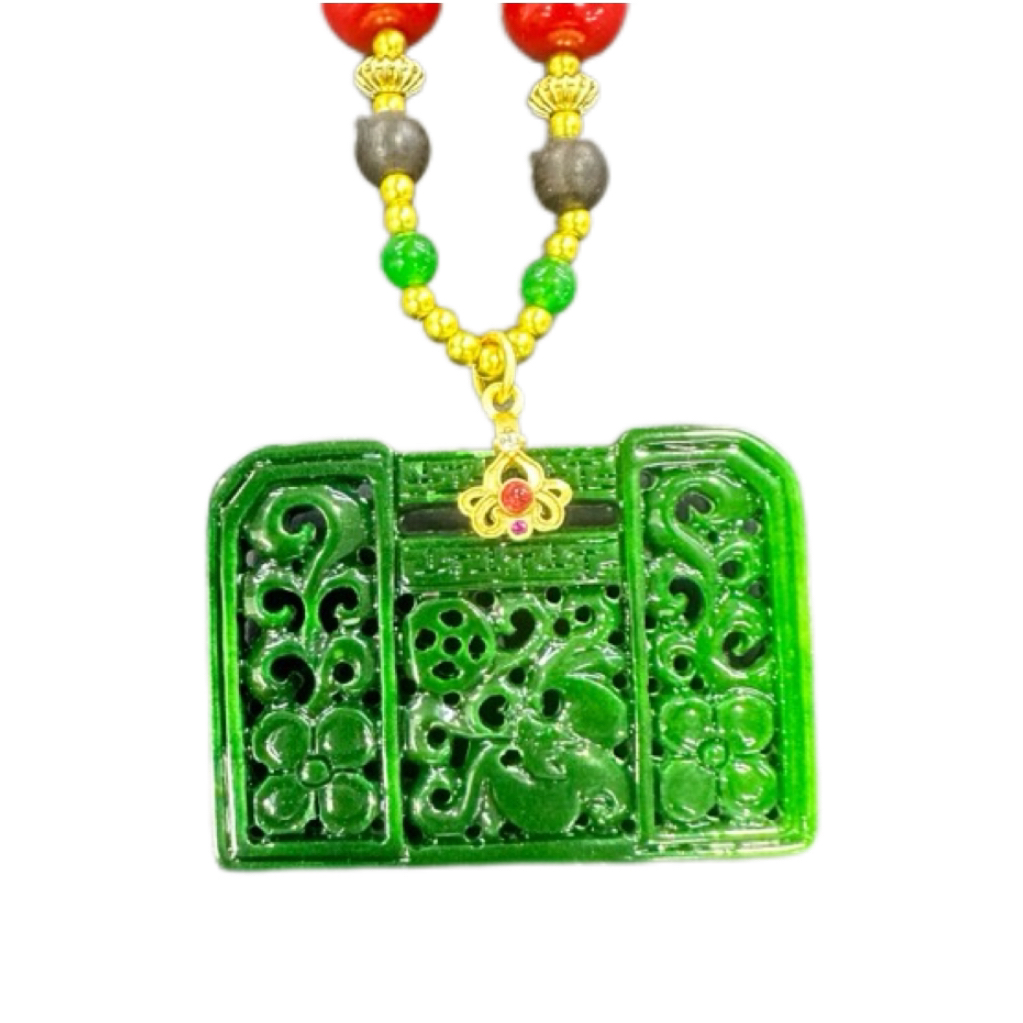 E028轻奢 青 龙 髓 平安扣吊坠 多样性发其一