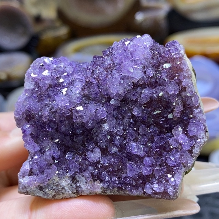 未镶嵌珠宝半成品水晶紫晶小山