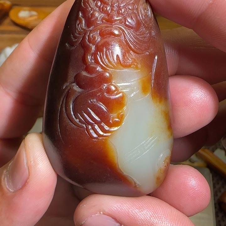 和田玉未镶嵌吊坠(不含链)