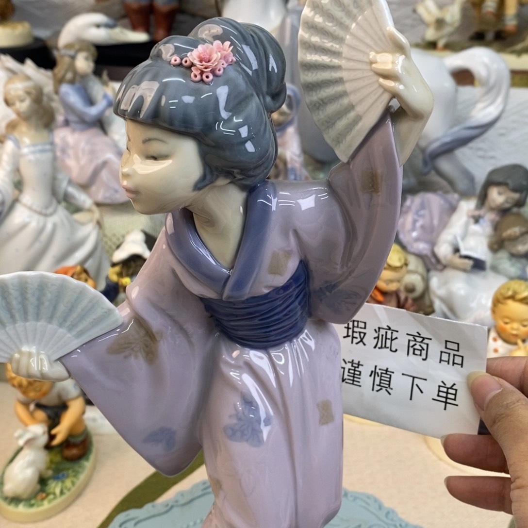 瓷片欧美中古美物摆件