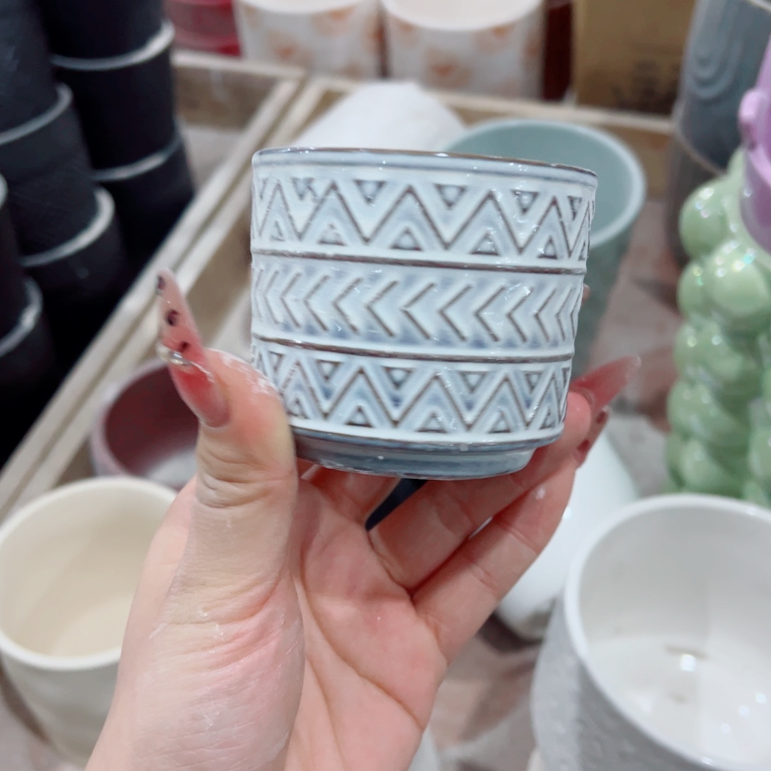 有孔，陶瓷花盆满10米包邮发货