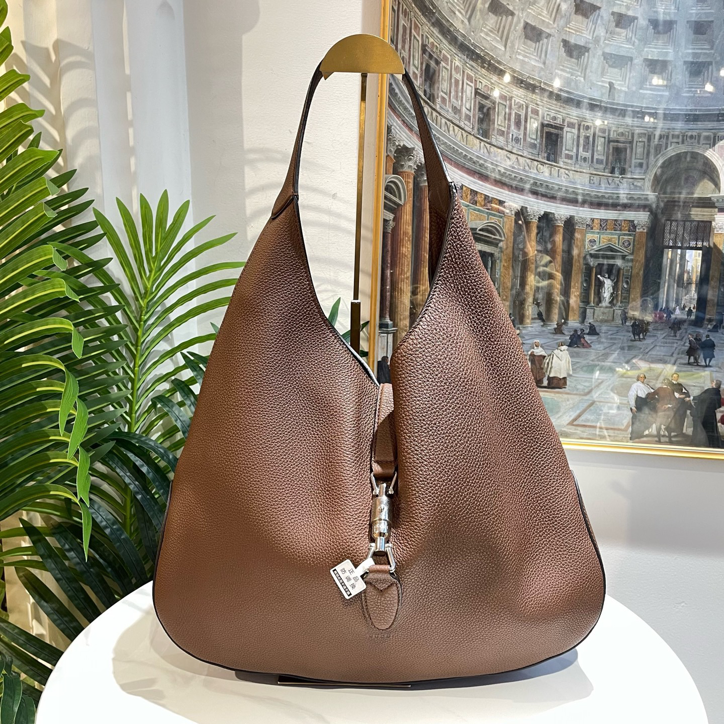 95新 GUCCI/古驰 御古屋/29324/棕色单肩包 子母