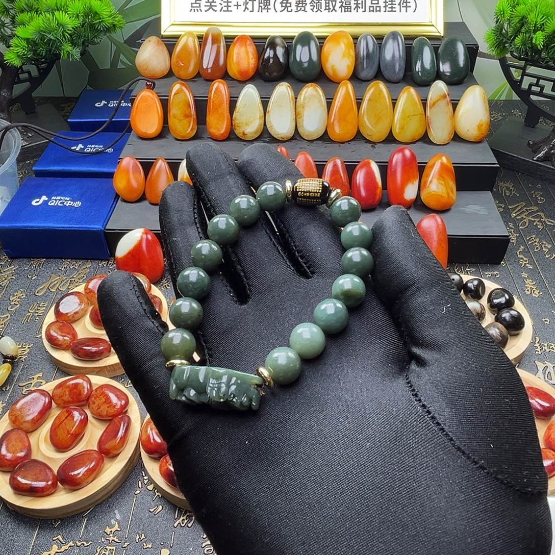 和田玉未镶嵌套链