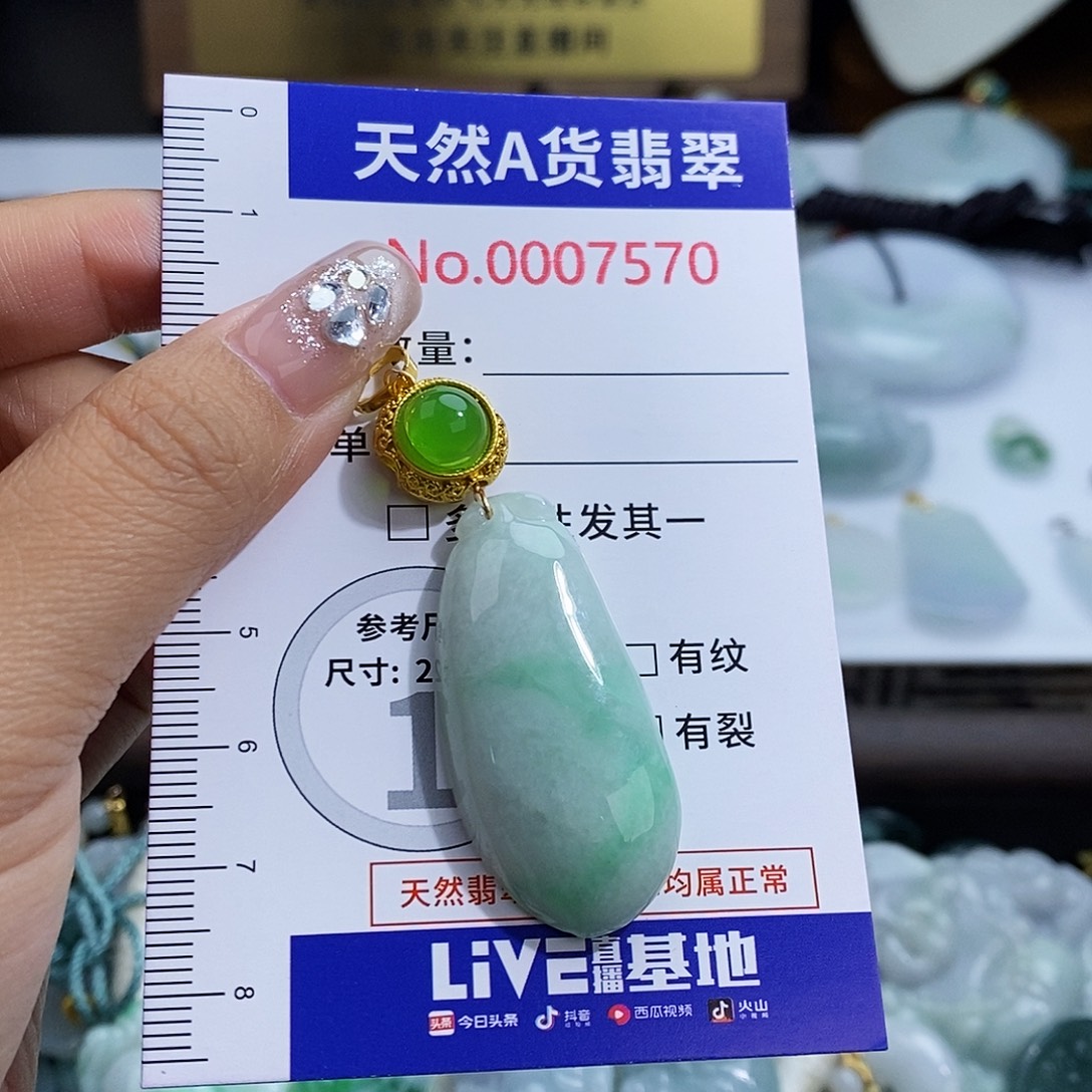 翡翠未镶嵌颈饰7570