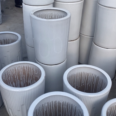 低腰白圆柱中 口25/30