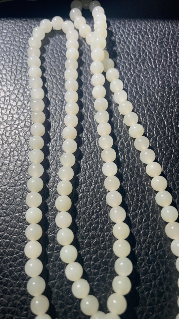 卡6和田玉项链108