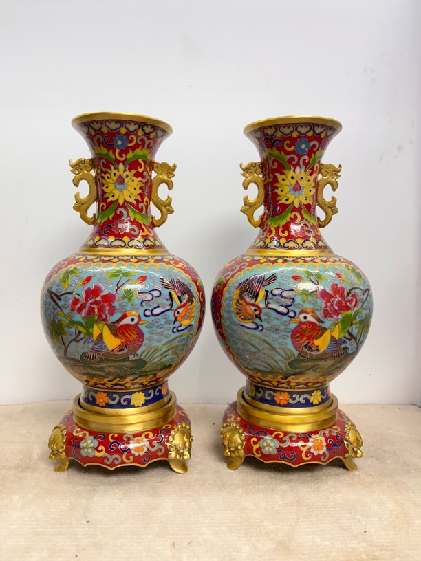 珐琅铜艺阁店铺直播专属链接中式手工摆件珐琅彩工艺品