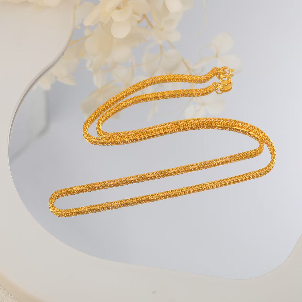 铜合金项链 久钻轻奢-XL019铜铸金肖邦项链