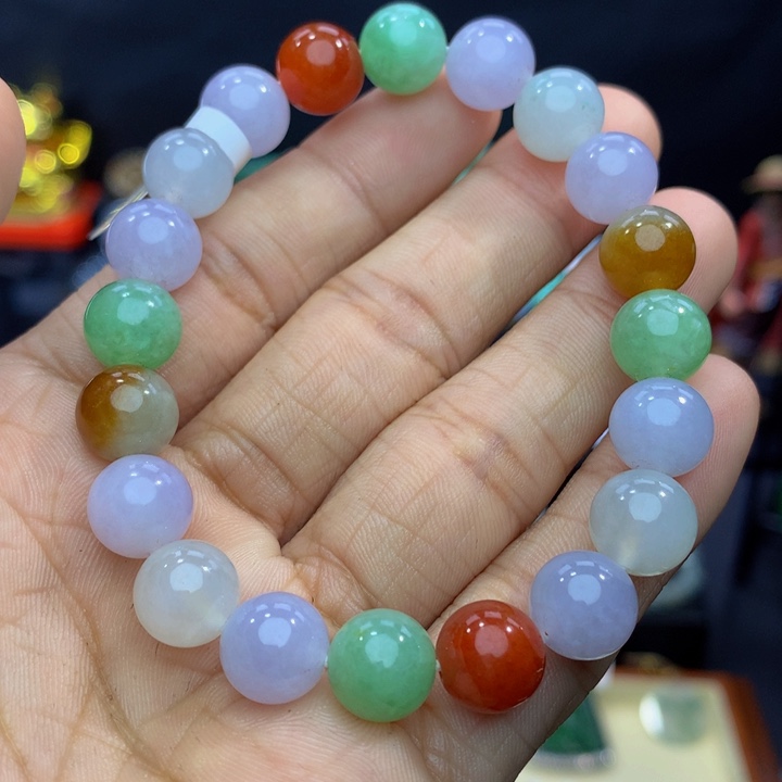 翡翠手链未镶嵌学**境翡翠 10.0