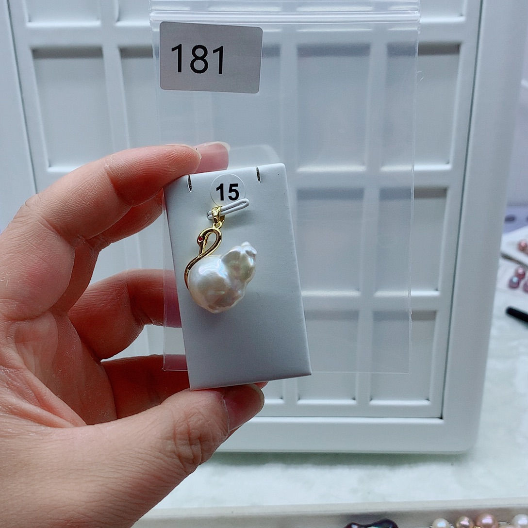 淡水珍珠吊坠(不含链)合金