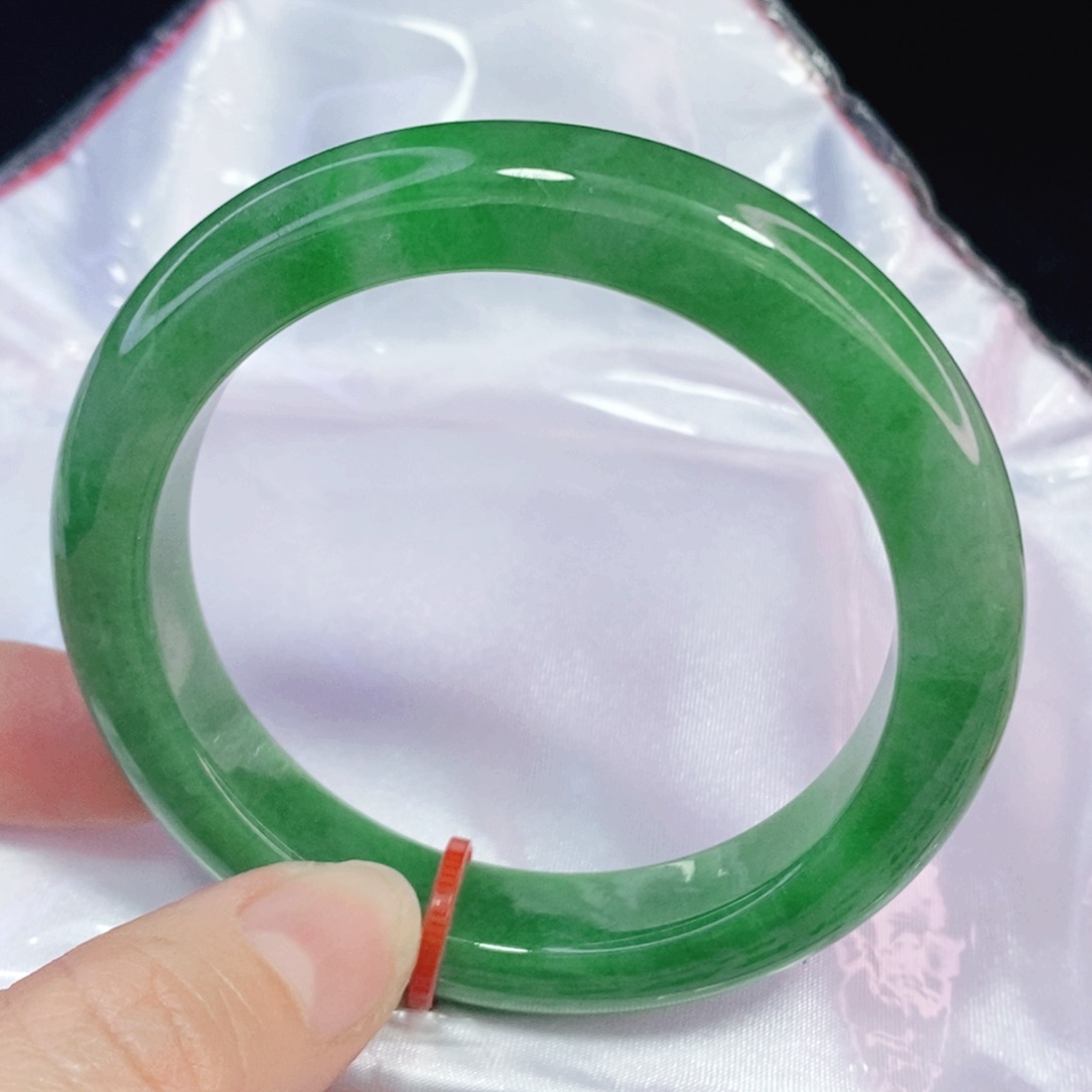 未镶嵌手镯翡翠54.8正圈