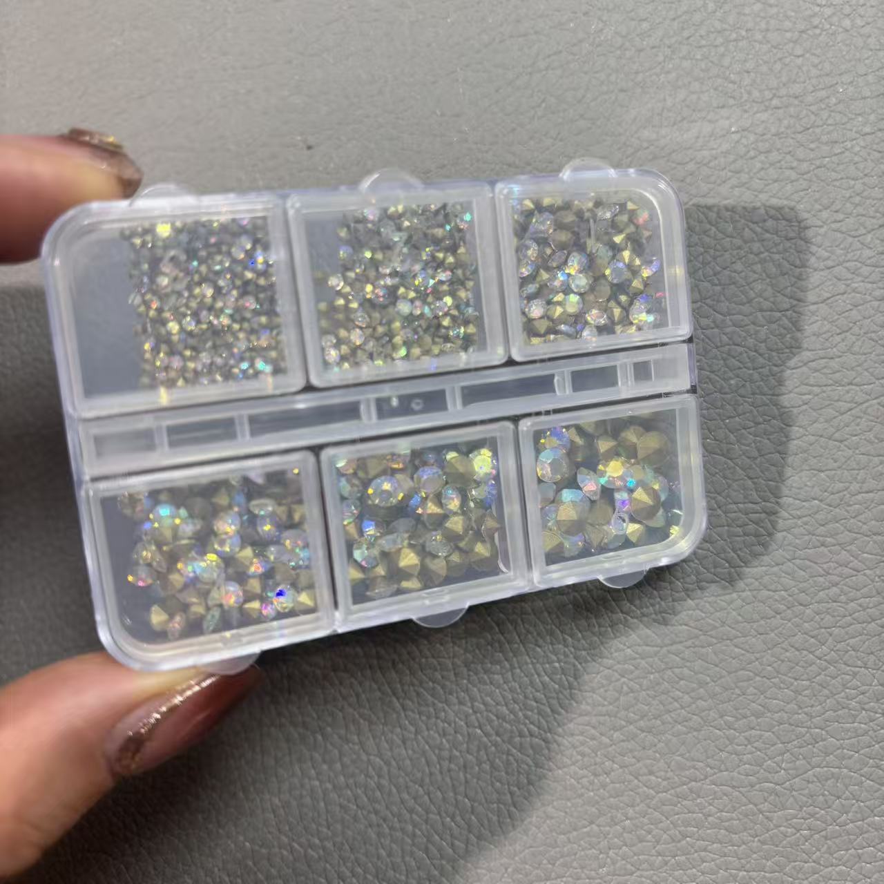 希妹6格尖底AB彩三盒