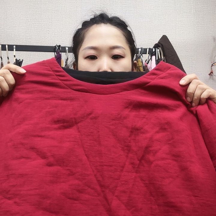 美***福55970红拼黑棉服不退换
