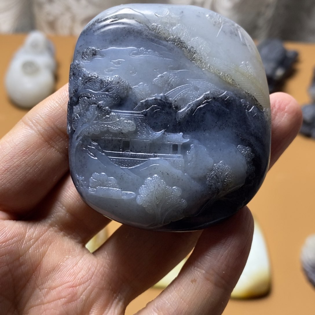 和田玉挂件定制未镶嵌男**男