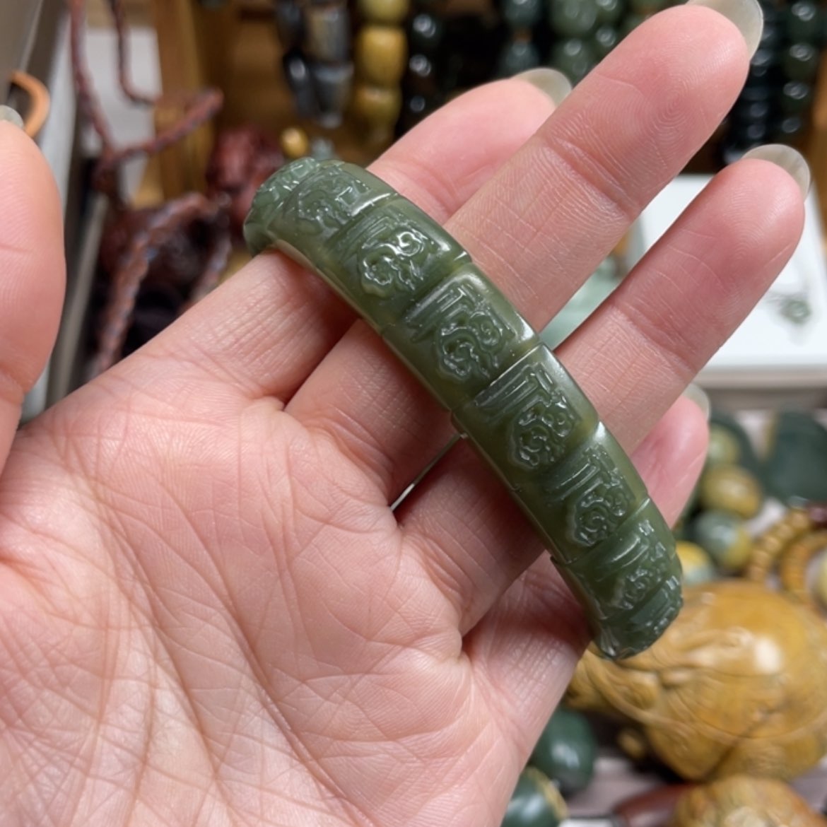 【闪购商品】和田玉手链未镶嵌把*胡