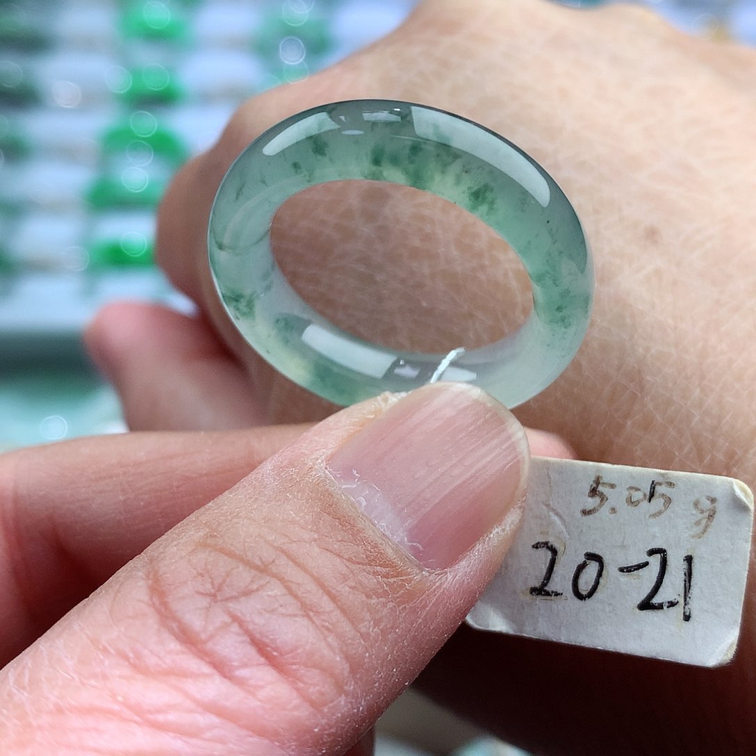 未镶嵌戒指翡翠20-21号