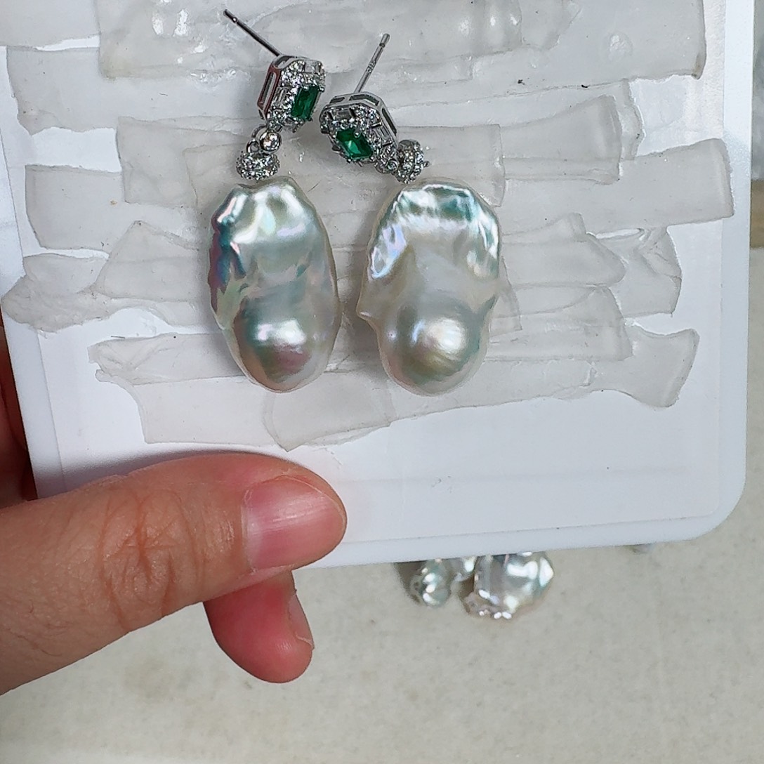 *****淡水珍珠银S925镶嵌颈饰