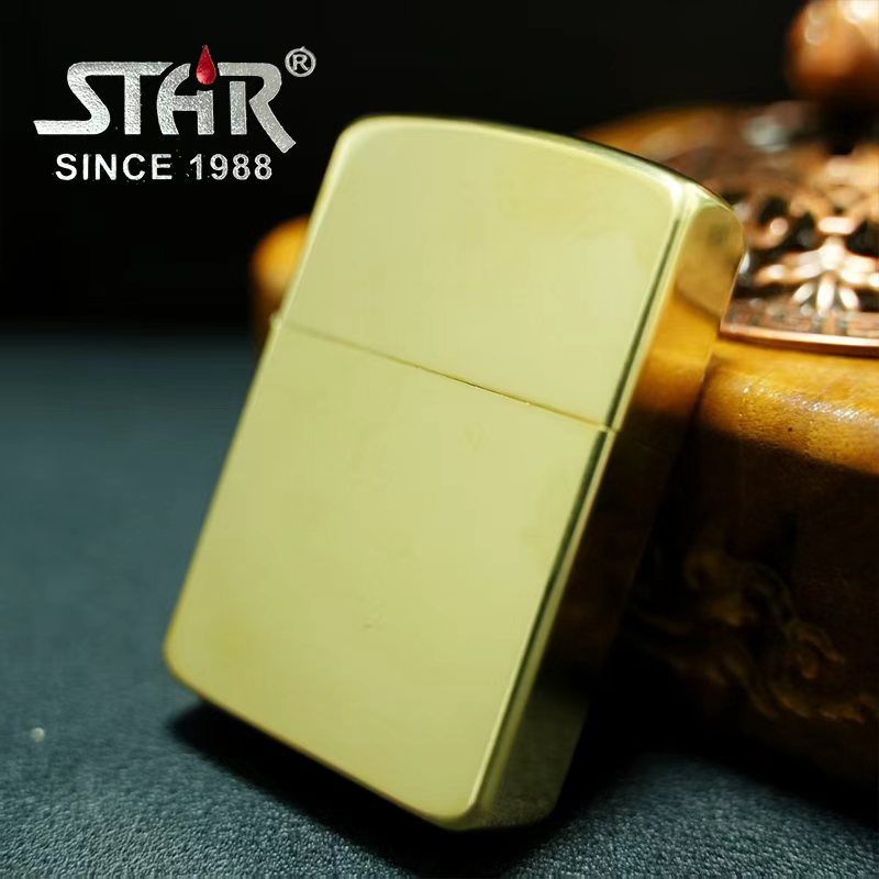 STAR恒星S41机型光面原铜光板煤油打火机