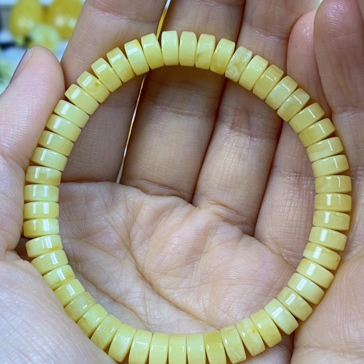 蜜蜡手链未镶嵌天然原矿假一赔十