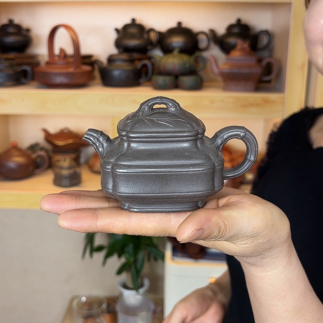茶壶紫砂李桂敏老师200cc天青泥