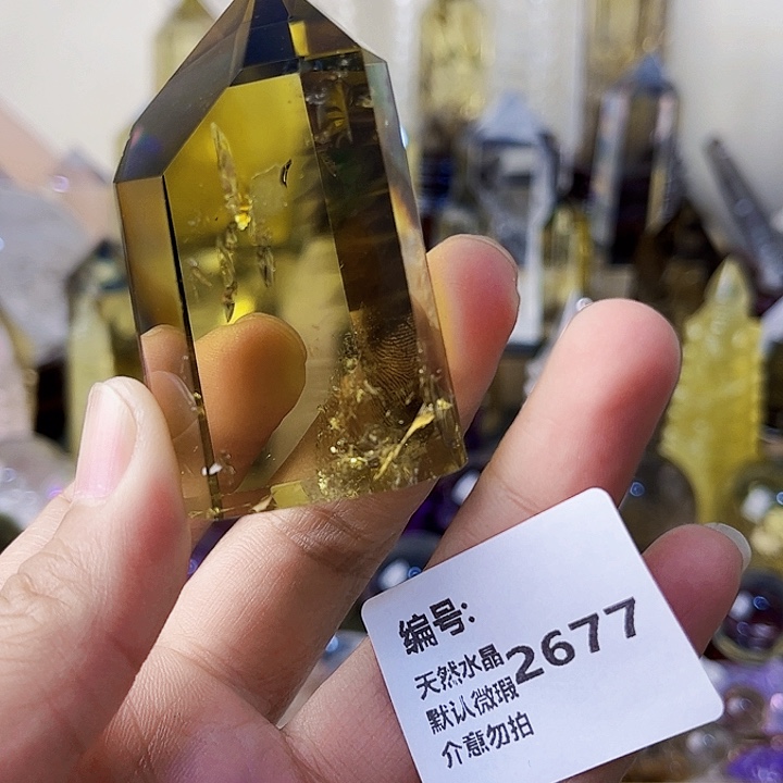 洱***海未镶嵌颈饰水晶柱