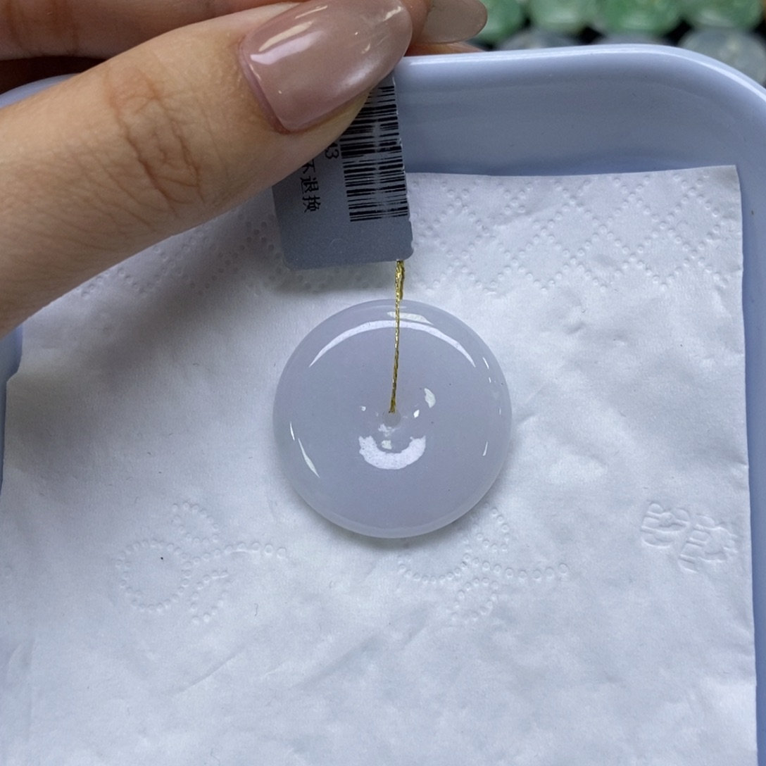 颈饰未镶嵌翡翠平安扣