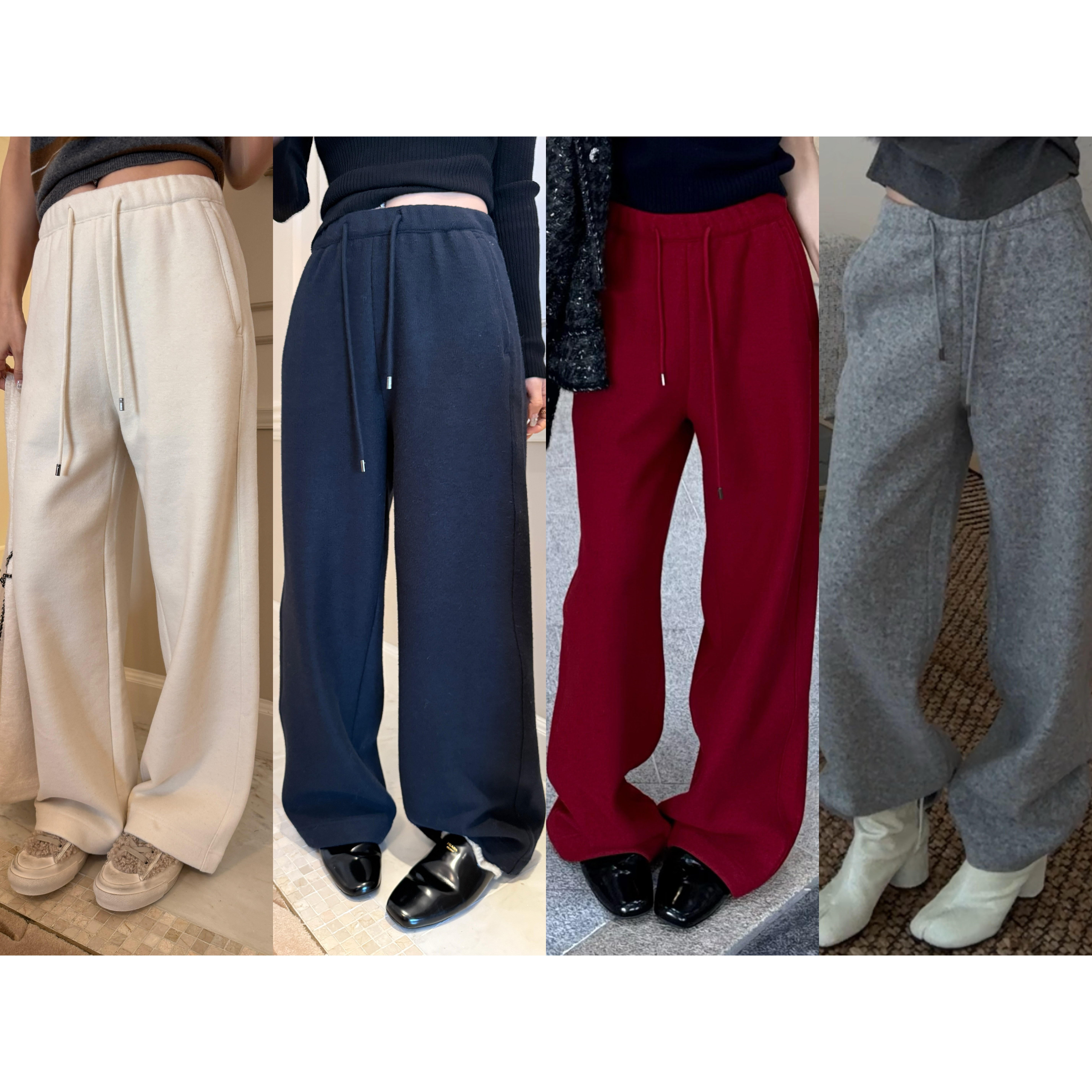 松弛感神裤抽绳阔腿裤多色显瘦直筒裤慵懒风百搭长裤 SWK15385