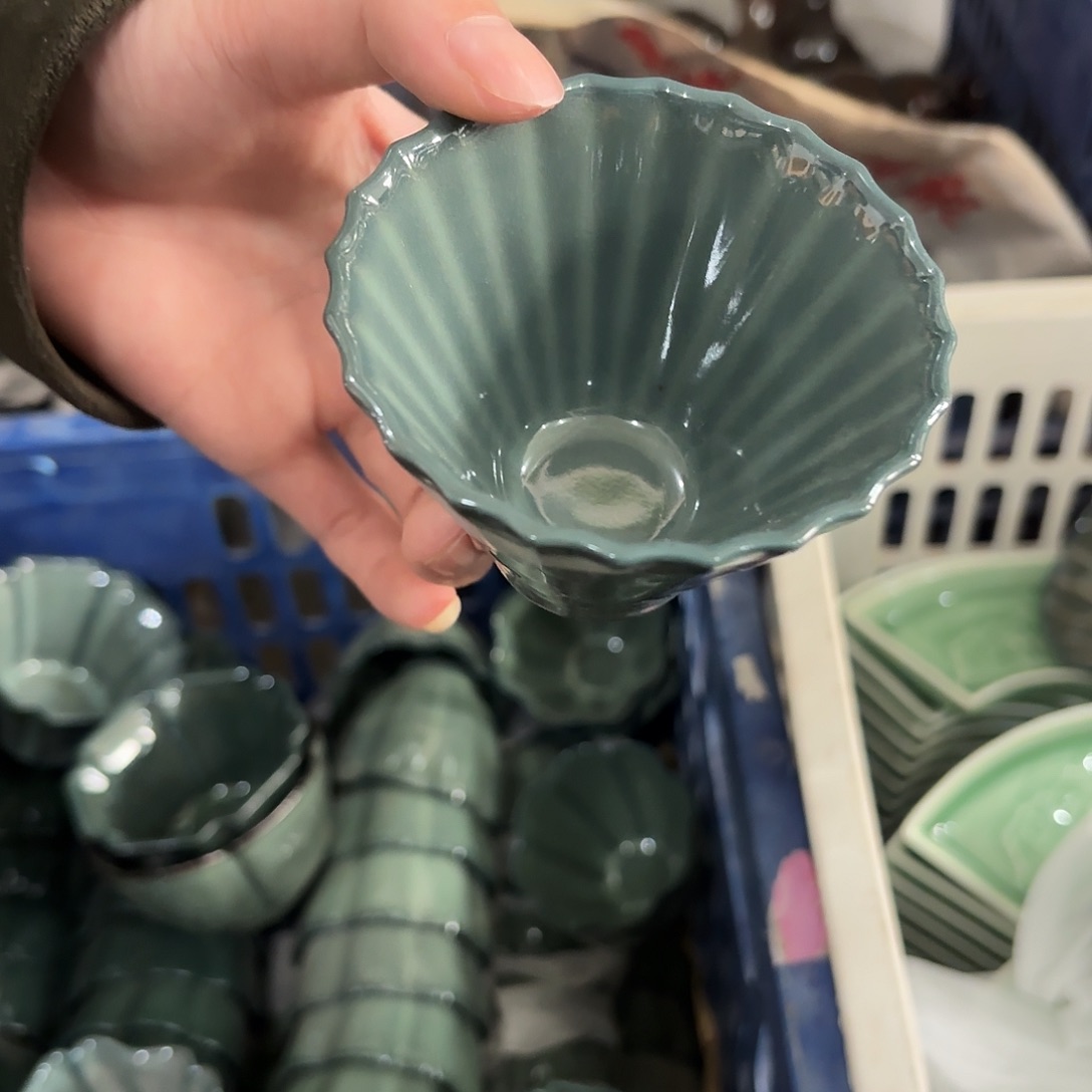 龙泉云间青瓷小米茶器
