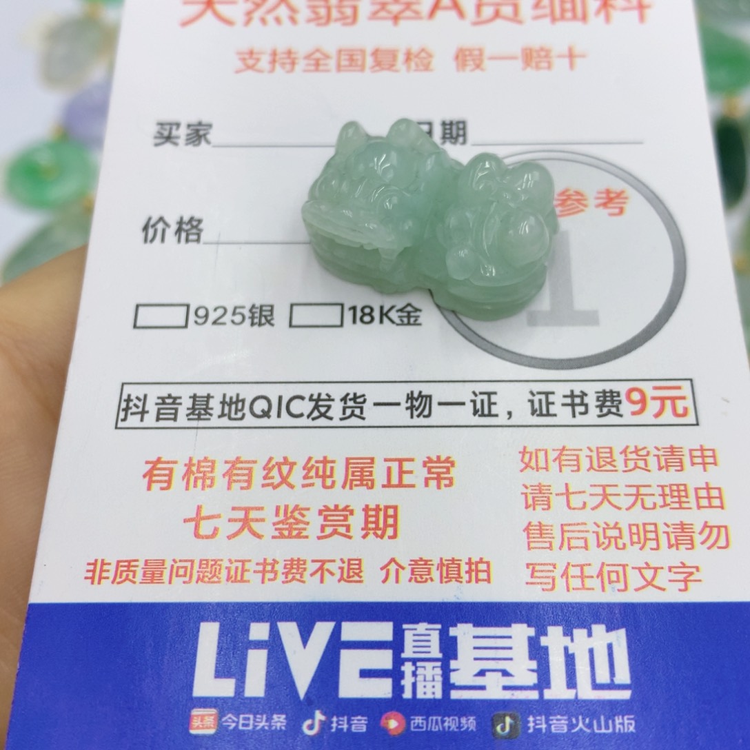 翡翠颈饰未镶嵌翡翠