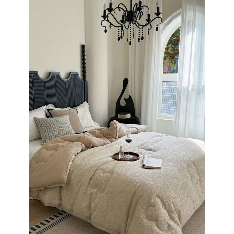 【凯撒-珍珠色加厚】200*230cm高精密专柜定制高端全棉古法冬被