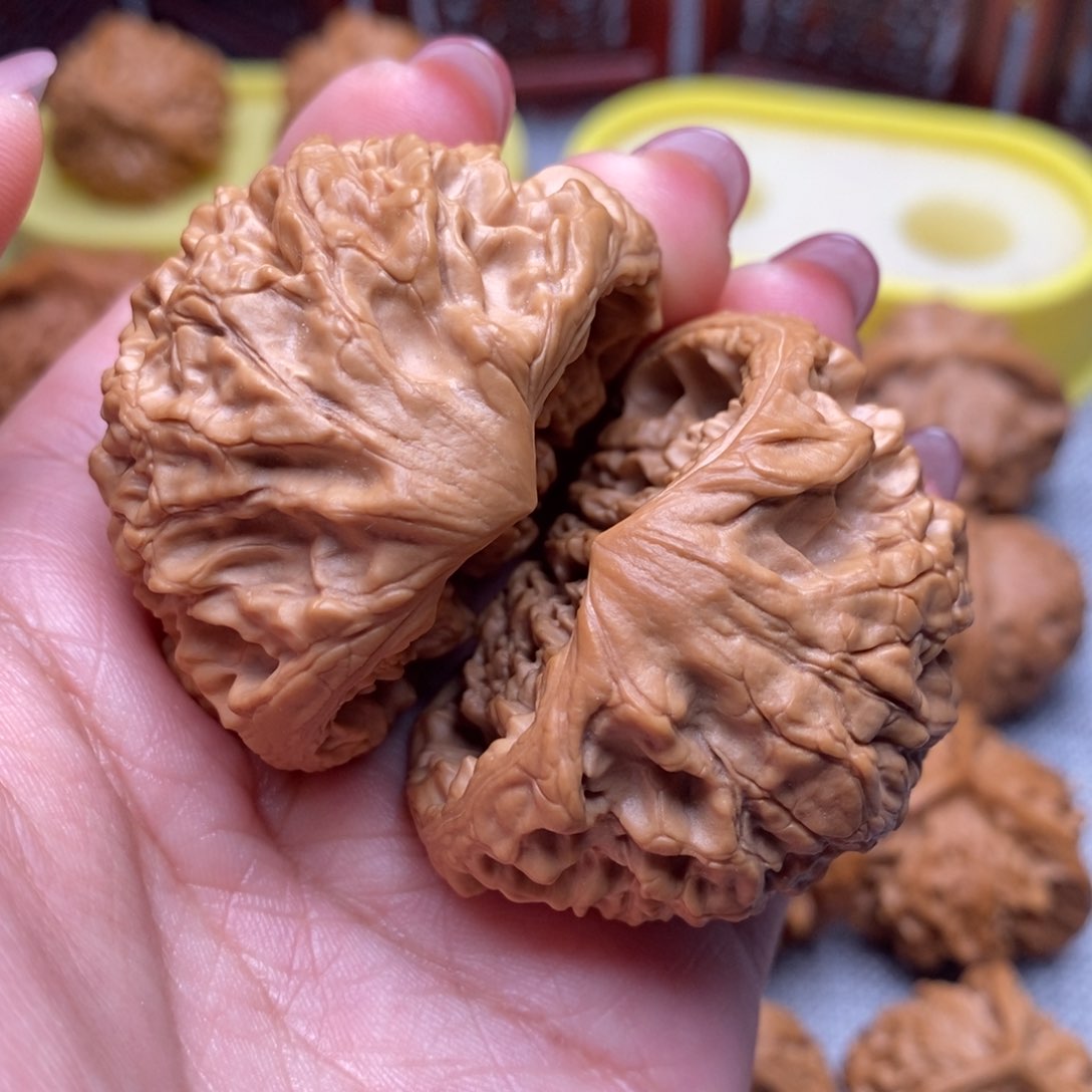 文玩核桃把件聚宝盆47全