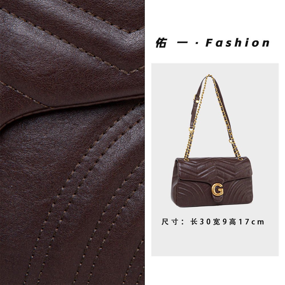 【工厂直销】QYX-7027-热巧克力轻奢时尚百搭气质女包