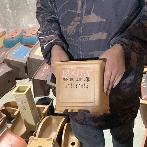 紫砂花盆手工制作