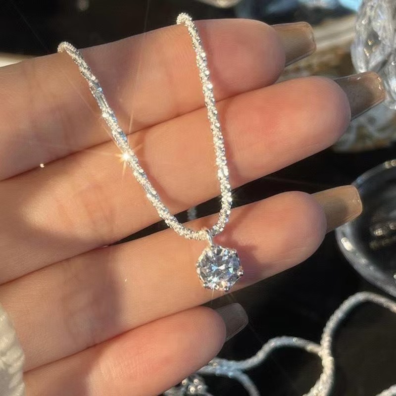 铜合金项链 简约女式项链饰品ins风满天星冷淡风小众设计锁骨链