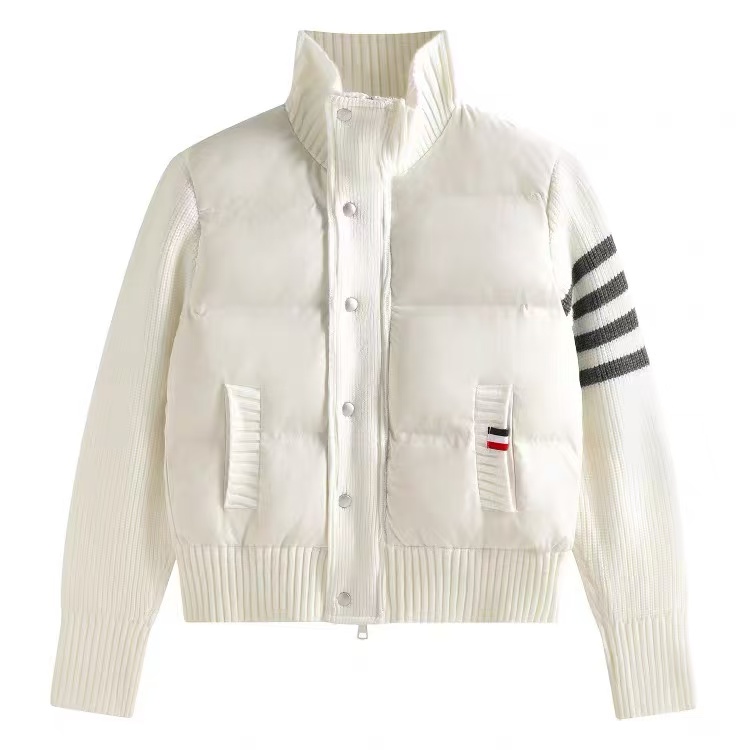 【编码286】高端@买手店专柜必入~秋冬气质棉服时尚针织袖休闲