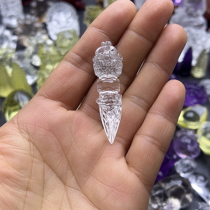 水晶摆件未镶嵌吊坠