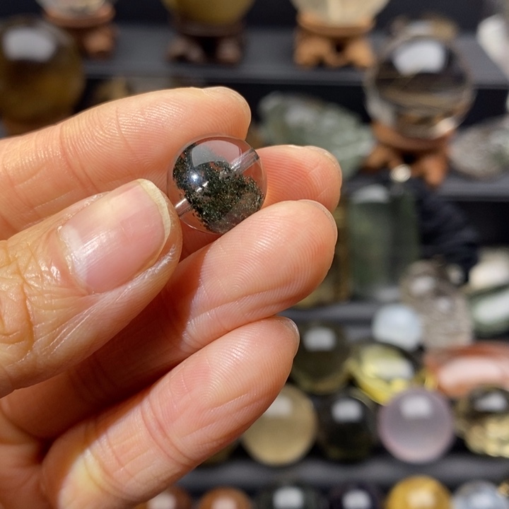 水晶绿幽灵球未镶嵌