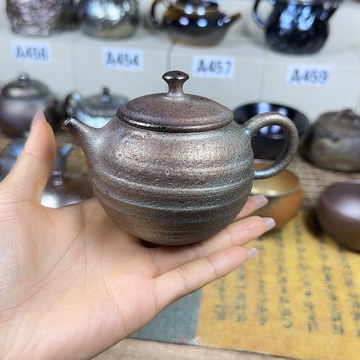 云南建水紫陶古法柴烧壶