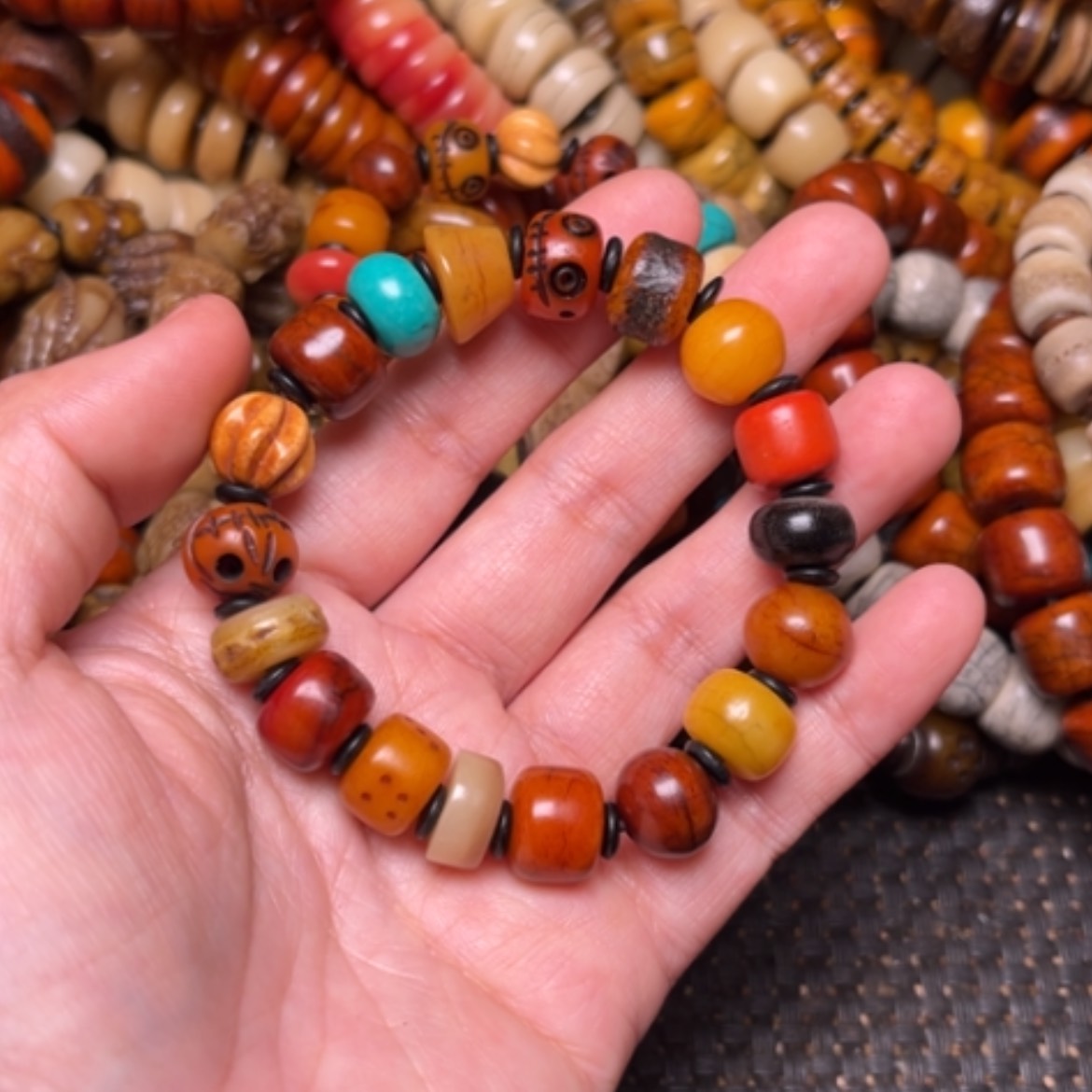 【闪购商品】牛骨手串/手链牛骨12×18籽