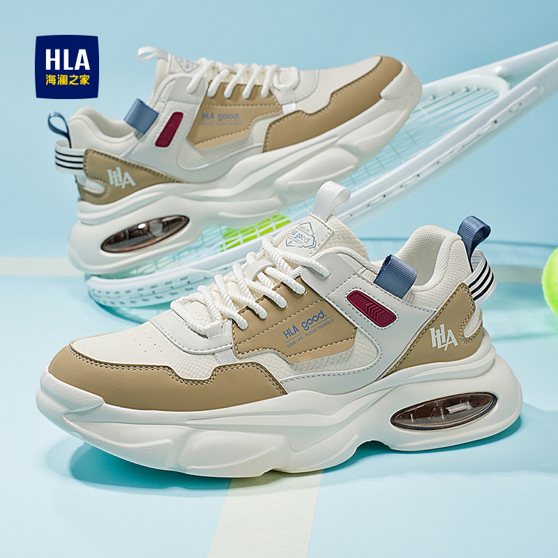 海澜之家男鞋夏季透气时尚百搭运动休闲跑步轻便软底旅游老爹潮鞋商品图