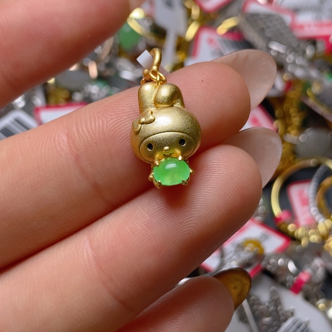 银S925镶嵌戒指翡翠百内无证书