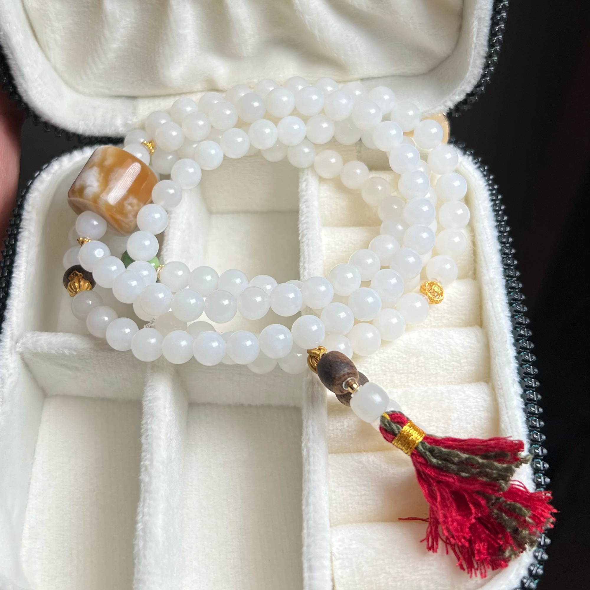 天然原矿和田玉原创设计款18k金项链手串直播间同价