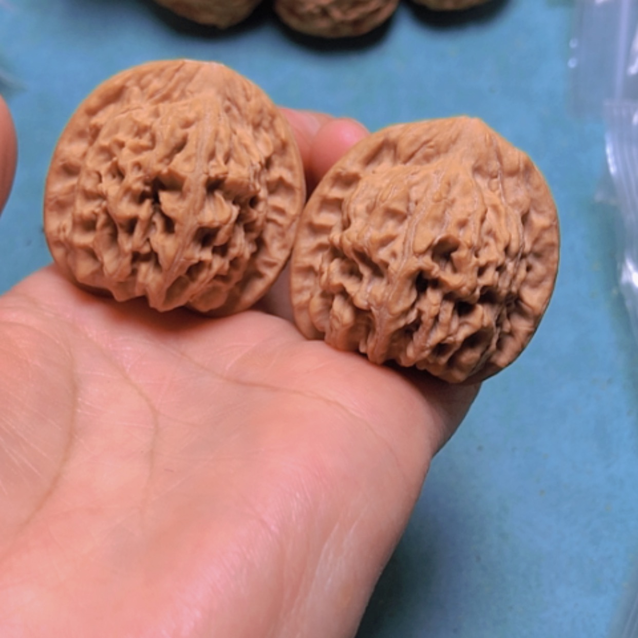 【闪购商品】核桃把件37.5天地磕尖