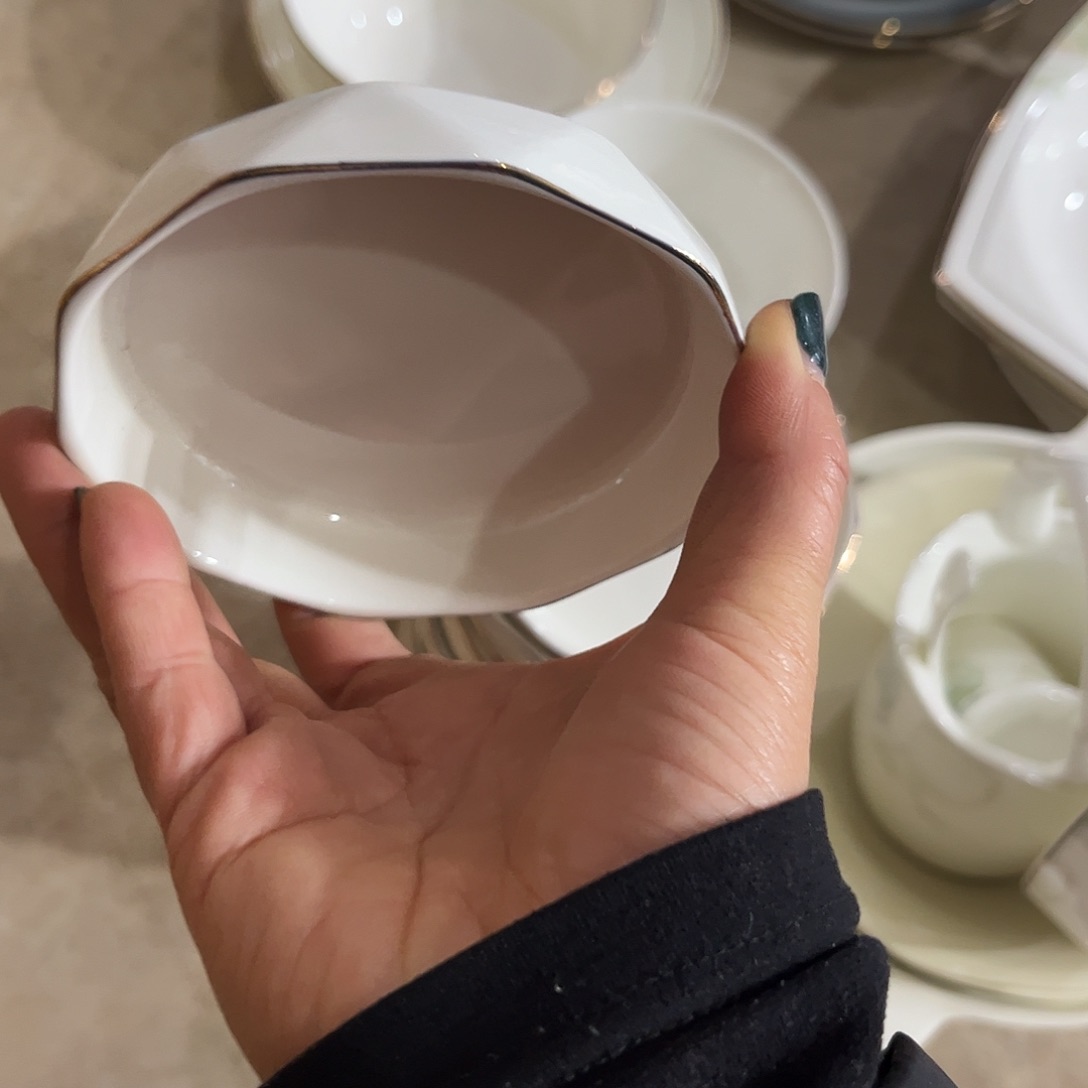 瓷片秒金四寸碟十f个微瑕