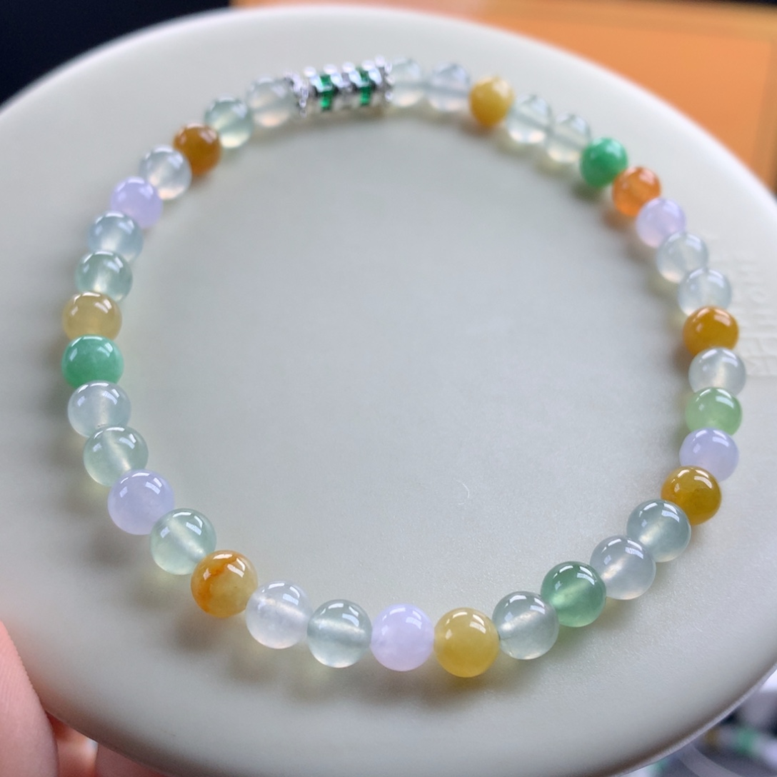 翡翠未镶嵌手链卡5