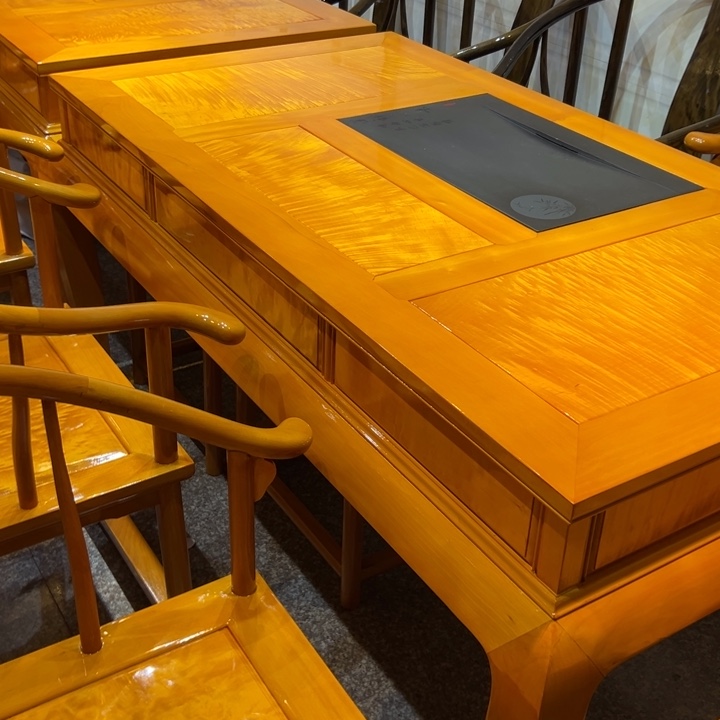 竹时*金丝楠木茶桌1.8米