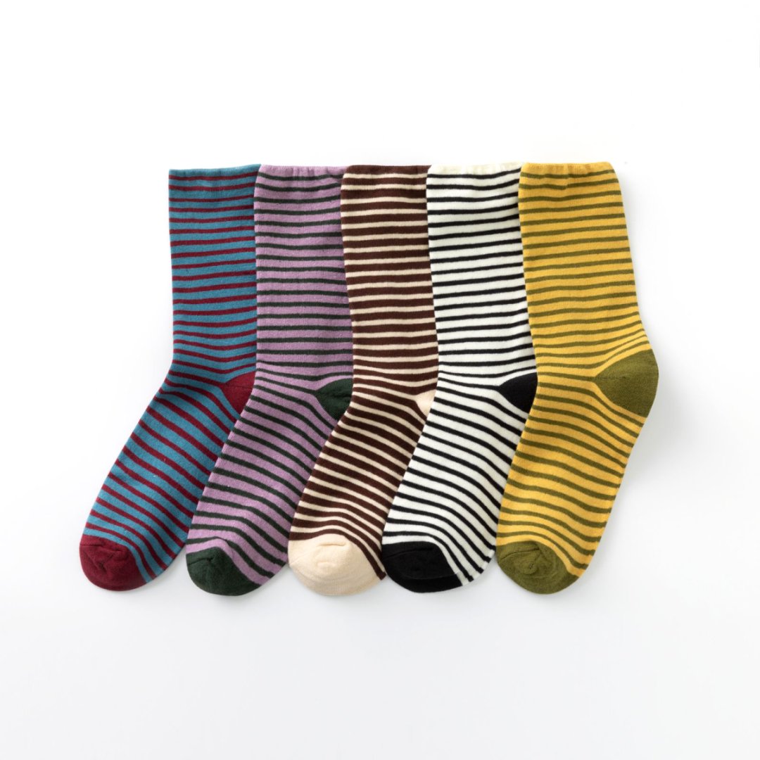 TNIT撞色百搭条纹袜