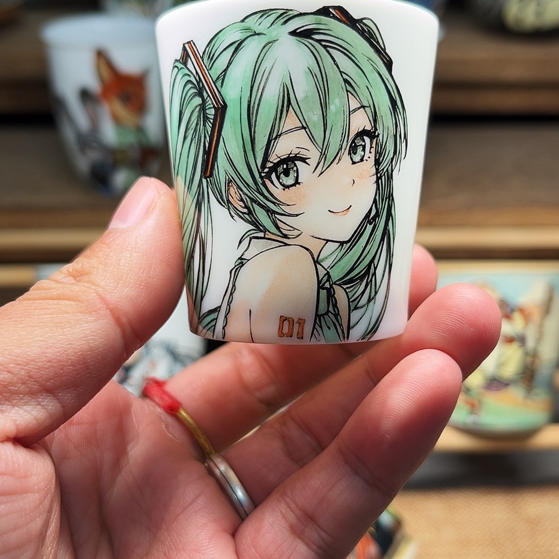 景德镇陶瓷手绘主人杯