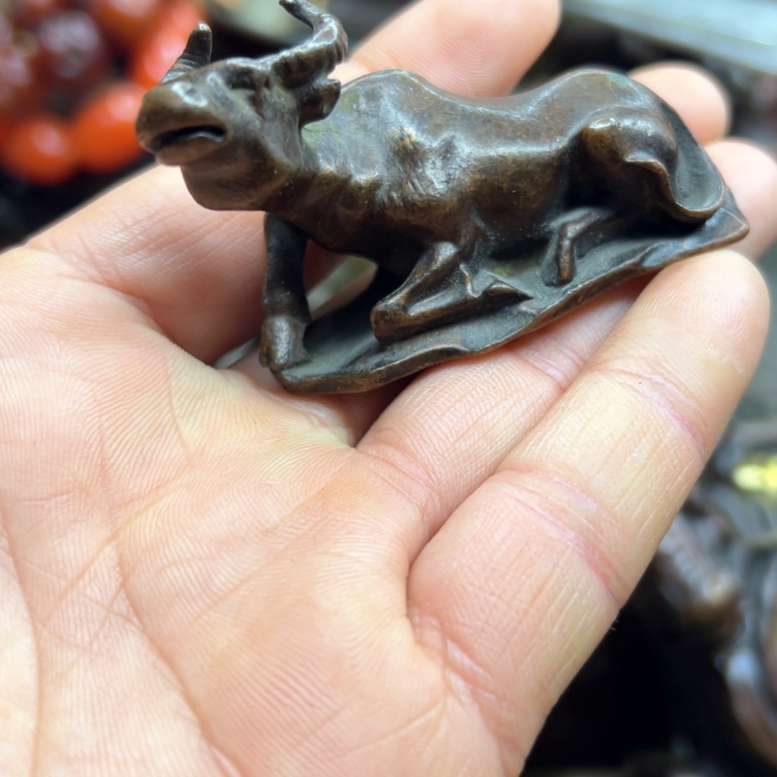 铜摆件欢迎欢迎你