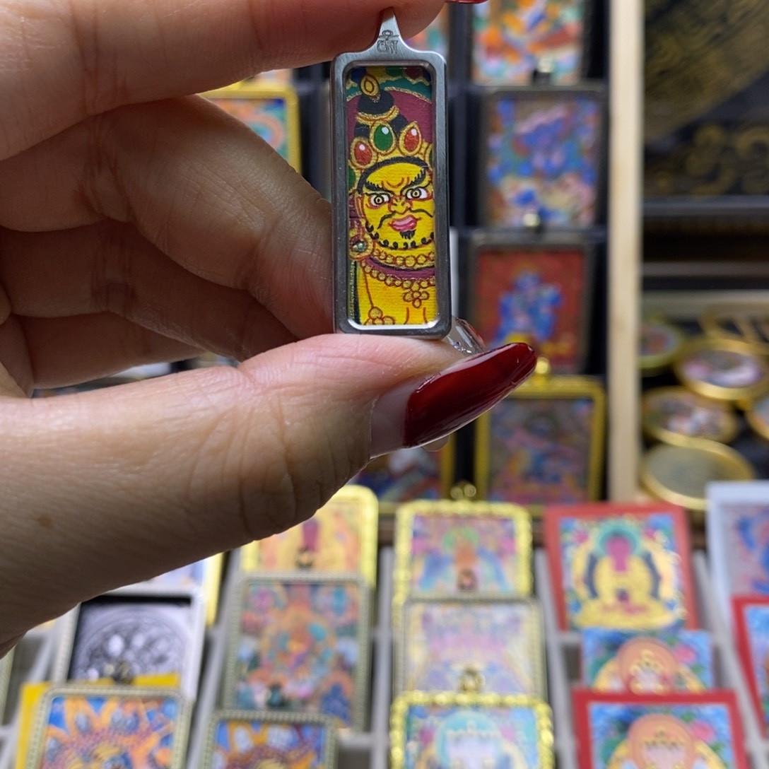 吊坠黄财小唐卡类1.2